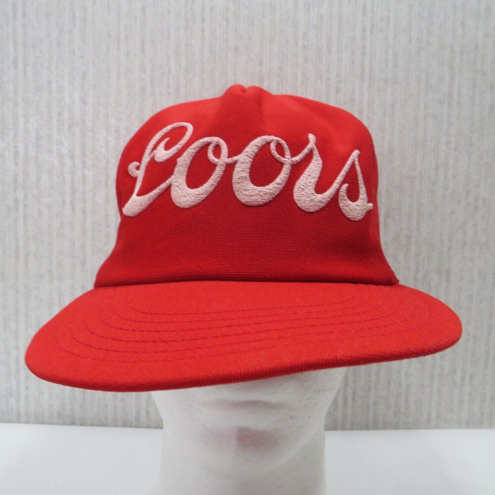 Coors Red Mesh Snapback Cap Hat Vintage K Promotions